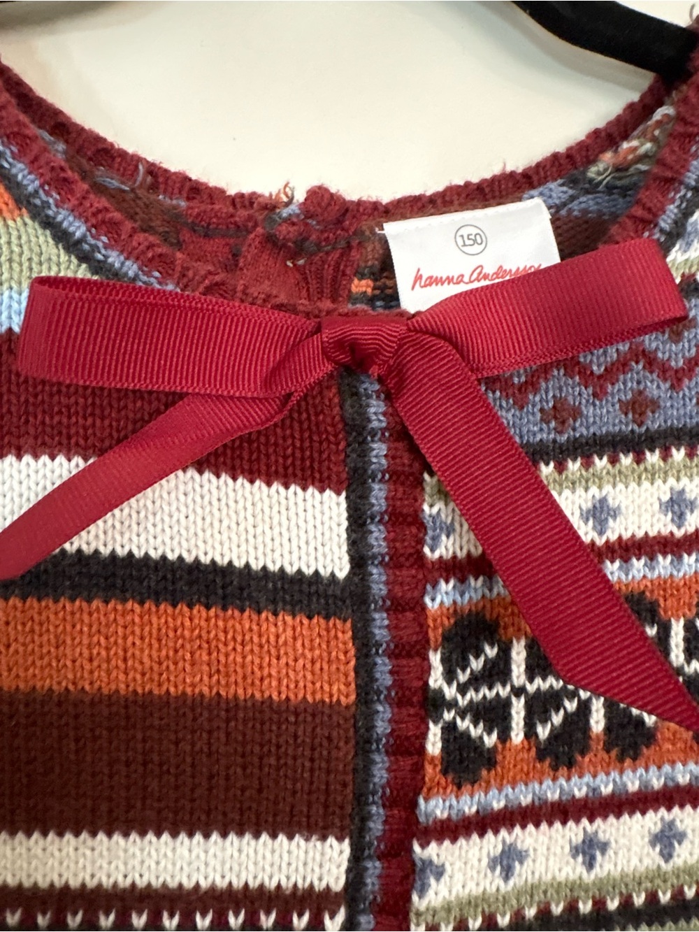 Hanna Andersson Sweater Dress Girls 12 / 150 - Picture 2 of 7